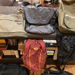 Various Backpacks, Messenger And Duffel Bags