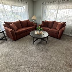 Couch, Love Seat, Coffee and End Tables