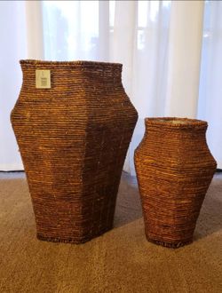 Wicker basket set