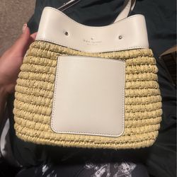 Kate spade straw purse