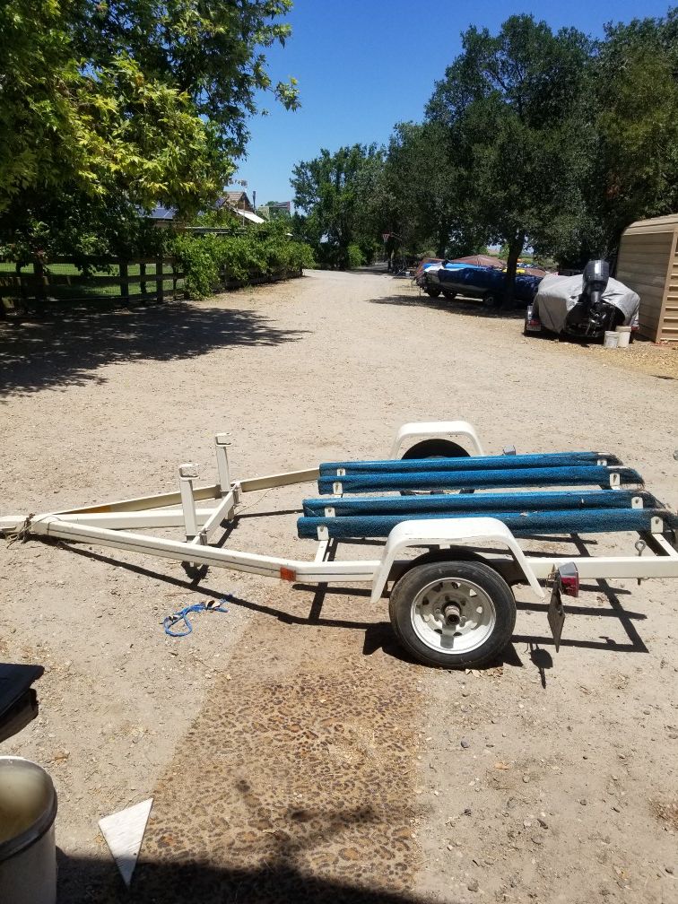 Twin double jet ski trailer