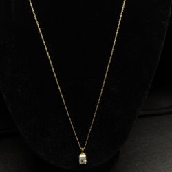 14K Gold Princess Cut Diamond pendant 1.10ct Diamond 18” no trades 3816 Steilacoom Blvd Lakewood WA (contact info removed)