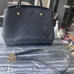 LOUIS VUITTON Empreinte Leather Montaigne BB Handbag / Shoulder Bag