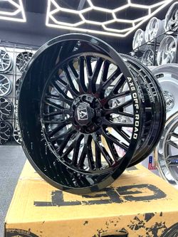 22X12 GLOSS BLACK RIMS TIRES WE OFFER 120  DAYS OPTION 