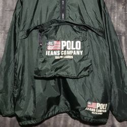 Vintage Polo Ralph Lauren Windbreaker Pullover jacket  mens size  Large 