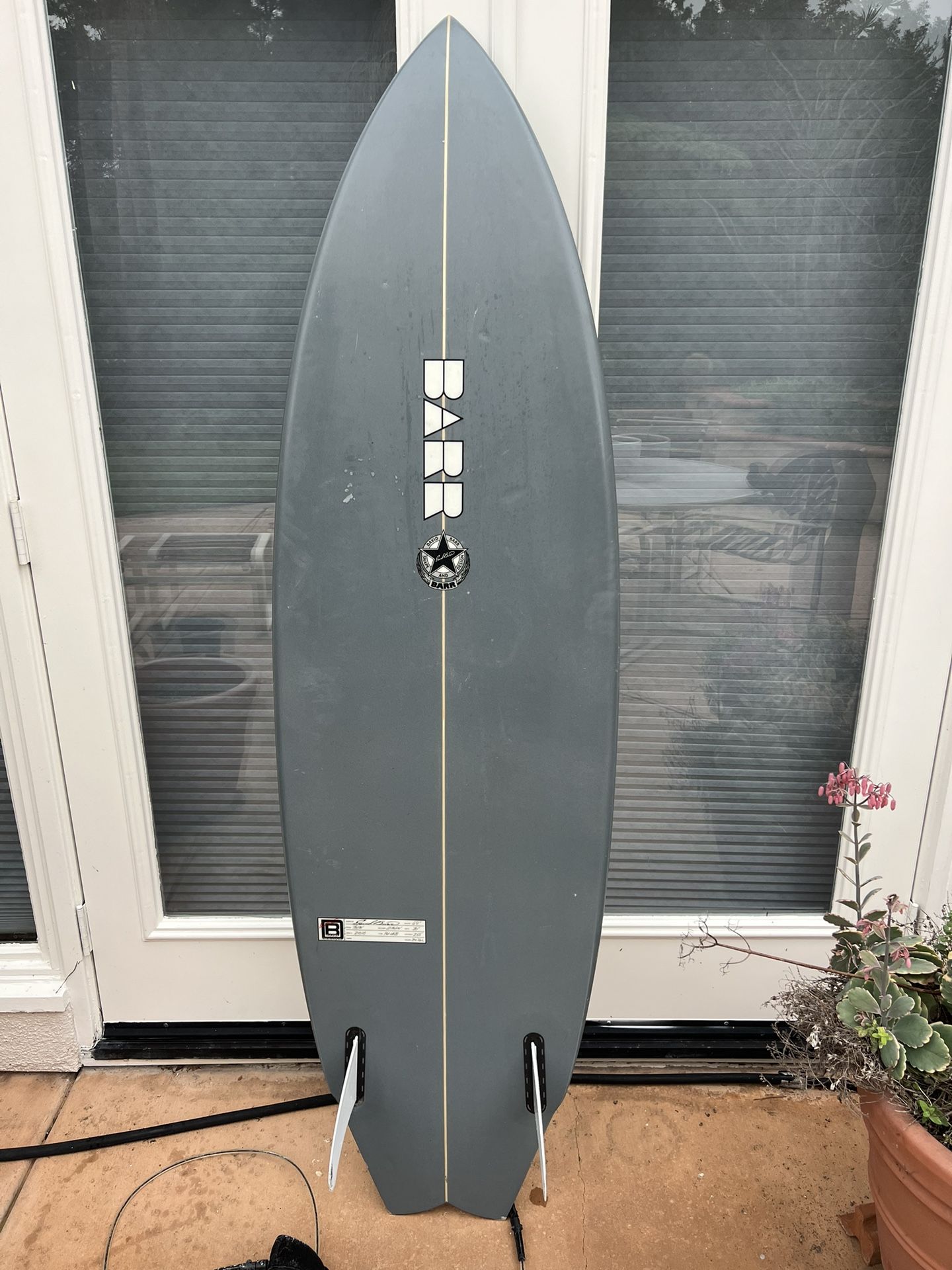 6’0 David Barr Twin Fin
