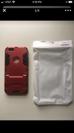 NWT IPhone 6 6S case with kickstand red