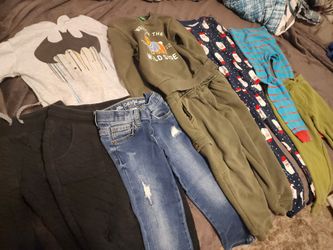 Boys 4T Cloths Pj Pants And Sweatshirts