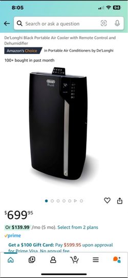 Delonghi Free Standing Air Conditioner - like new