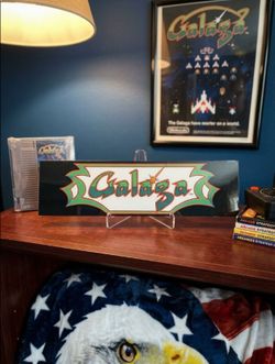 Galaga Arcade Marquee Sign