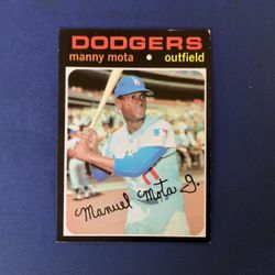 1971 Topps Manny Mota #112 Los Angeles Dodgers