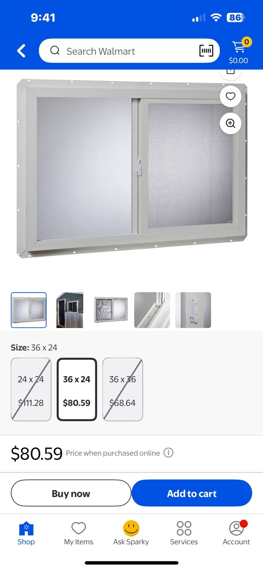 Vinyl Utility Slider 36 X 24 Replacement Window
