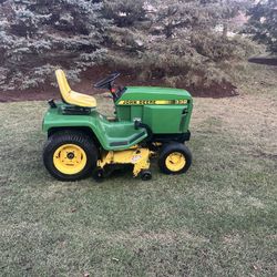 John Deere 322 Garden Tractor Riding Lawn Mower With A 18HP Yanmar Motor 50 In Deck And Snow Blade for Sale in Naperville IL OfferUp