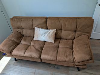 Brown futon