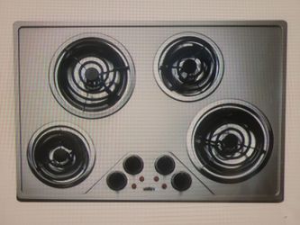 Electric Coil Cooktop 4 Burners Stainless Steel Summit 29"X20" Brand New
