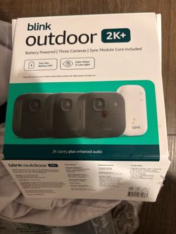 Three Blink Cameras 2K plus sync module