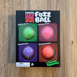 Schylling NeeDoh Teenie Fuzz Ball 4 Pack