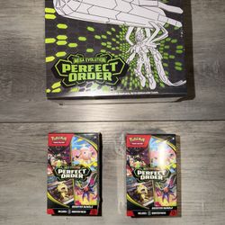 Pokemon Mega Evolution Perfect Order Elite Trainer Box and Booster Bundles