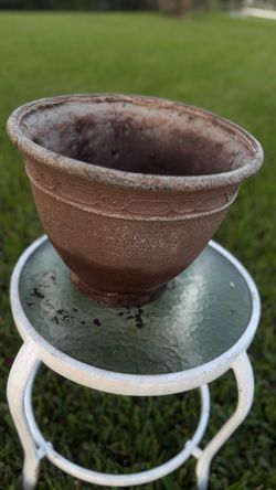 Thick Plastic Outdoor Planter – $20