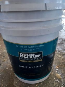 5 Gallons Exterior Satin Light Brown Paint 