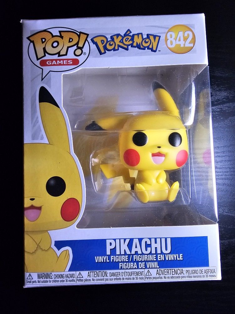 FUNKO POP! PIKACHU (SITTING) #842 POKEMON