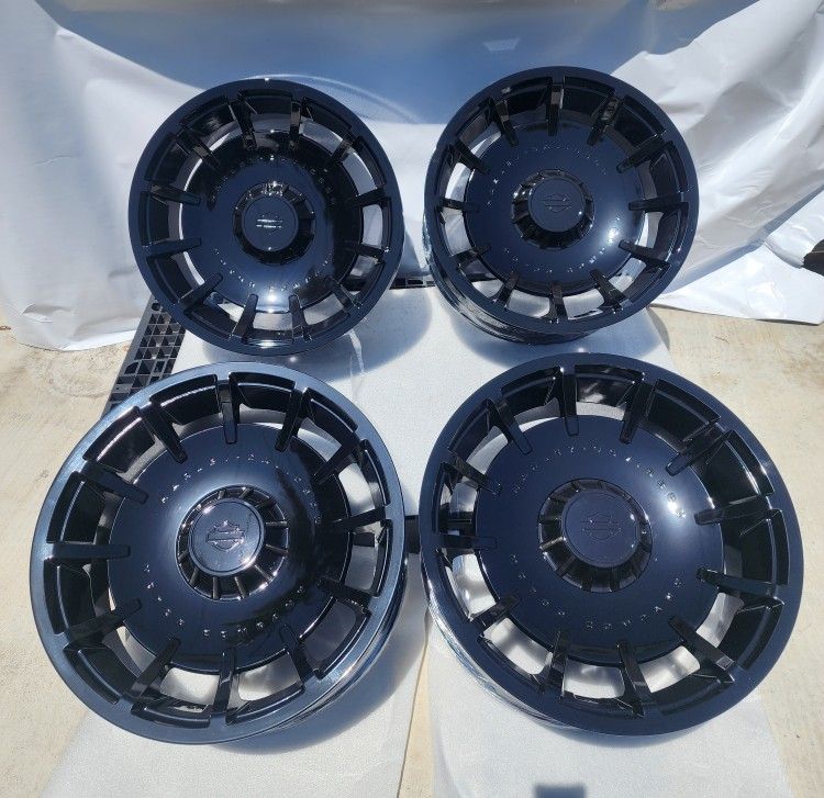 22" HARLEY DAVIDSON WHEELS RIMS GMC SIERRA CHEVY SILVERADO TAHOE SIERRA YUKON SUBURBAN DENALI