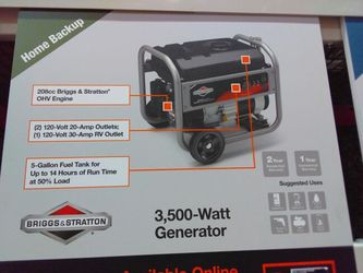Brand new Generator 3500watts