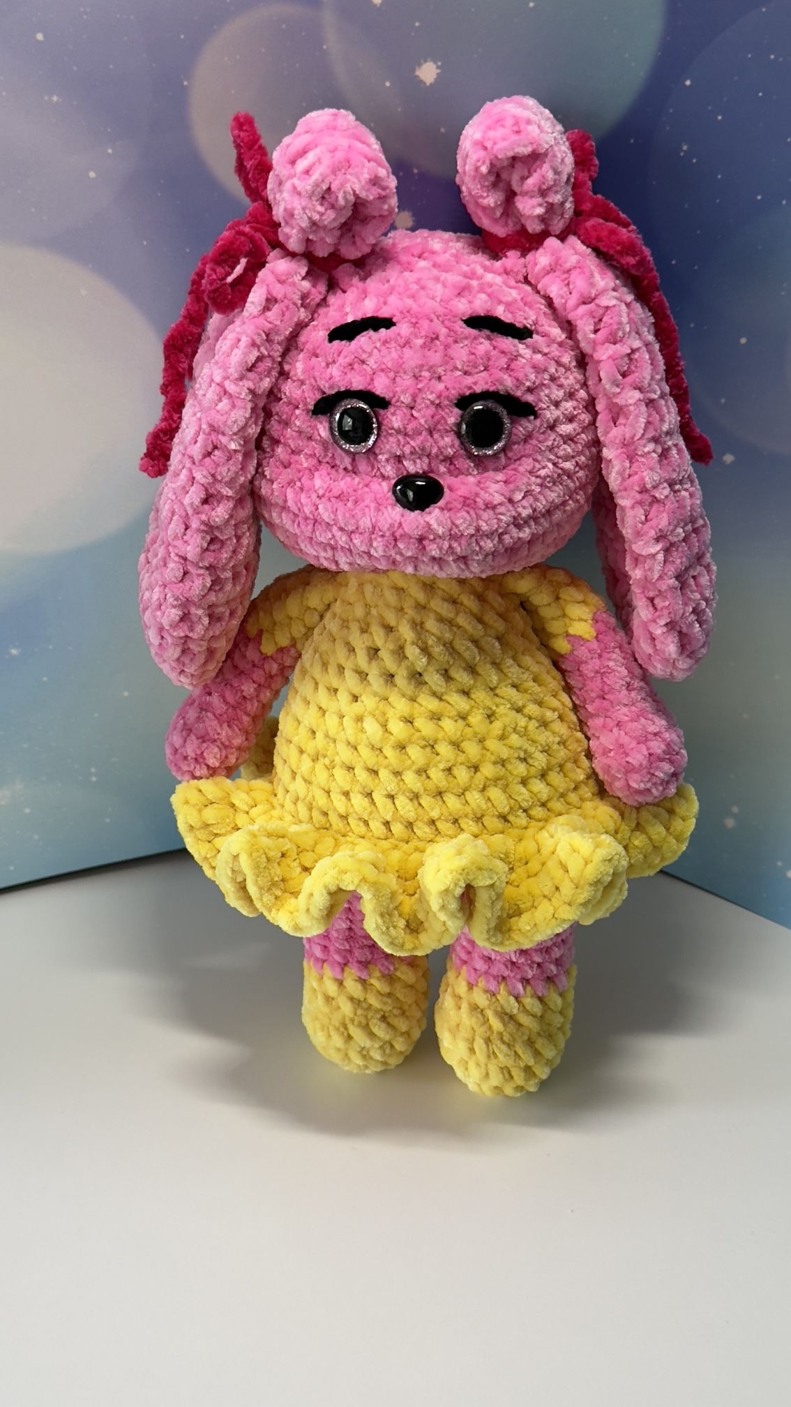 handmade toy. plush bunny