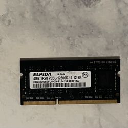 Elpida 4GB PC3L-12800S 11-12-B4 DDR3 1600MHz 204pin Laptop 