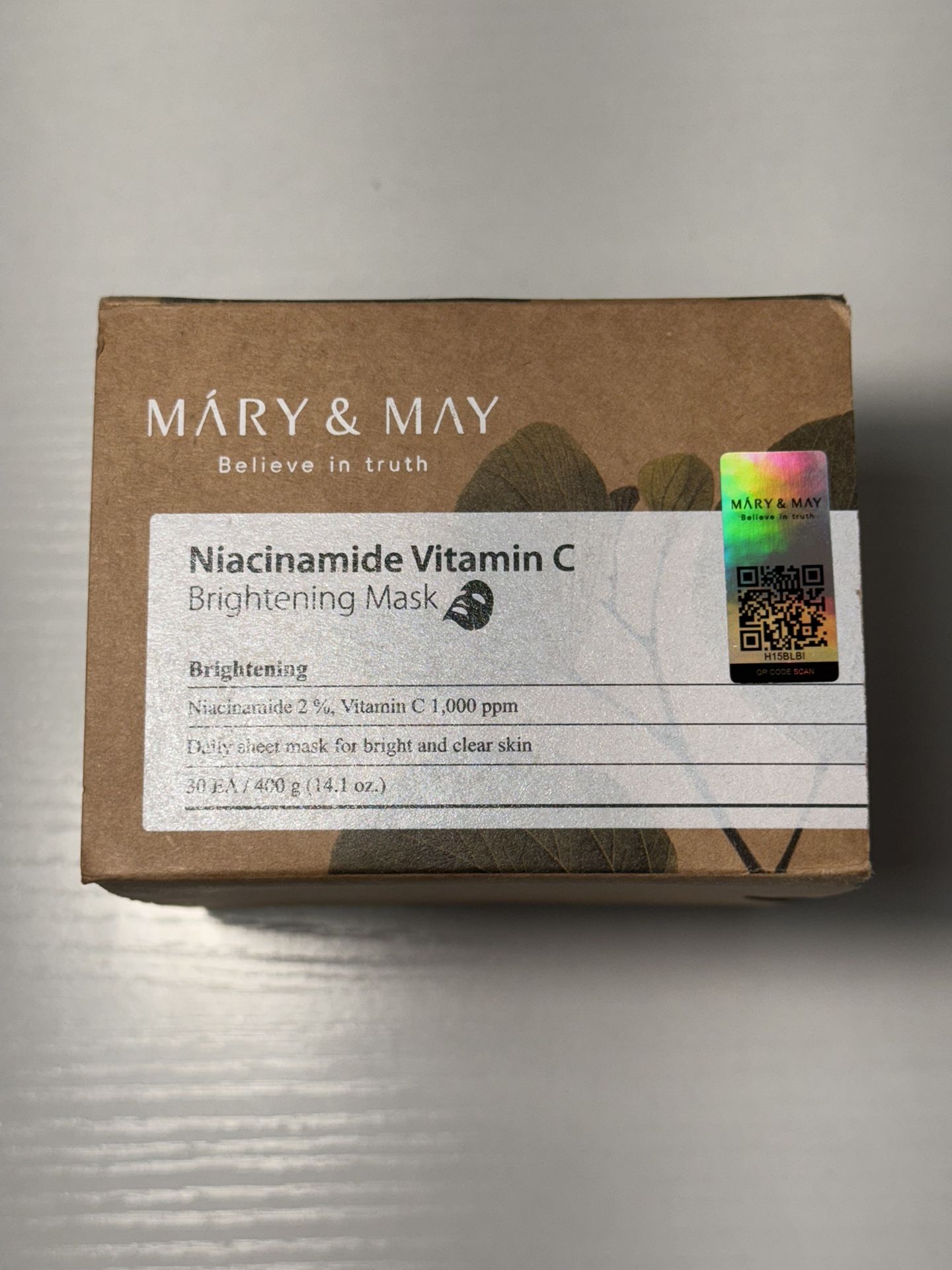 Mary & May Niacinamide vitamin C Daily Face sheet masks
