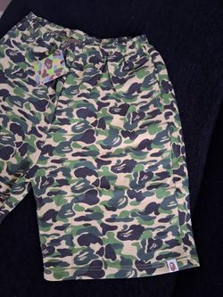 BAPE ABC Camo Shorts with Tags