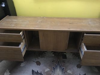 Credenza and 2 file cabinets