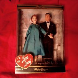'I Love Lucy' 50th Anniversary Lucy & Rickey Dolls *NIB *Mattel 2000