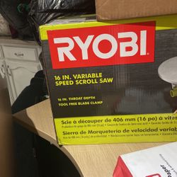 Ryobi 16 In Variable Speed Scroll Saw