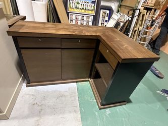 Corner walnut desk High End