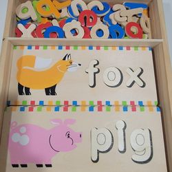 Melissa Doug Wooden Word Puzzle