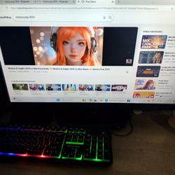 Mini Computadora Monitor Y teclado Bocinas