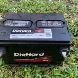 Die hard Battery 650 Cold Cranking Amps 8 Months Old 