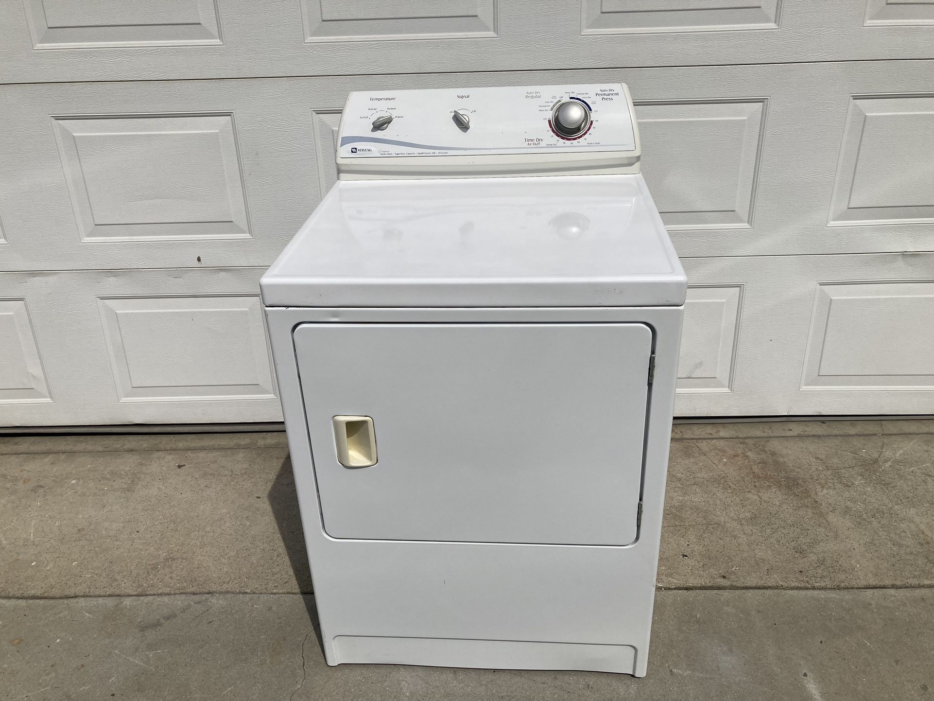 WHITE MAYTAG GAS DRYER 