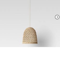 Opal Rattan Chandelier
