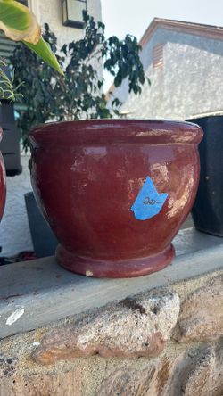 Ceramic planter: Burgundy