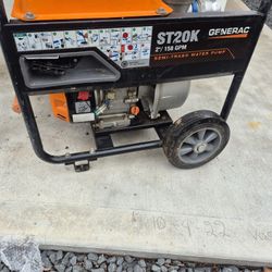 Pompa De Agua Generac St20k "2"/158gpm Usado Trabajando Muy Bien
