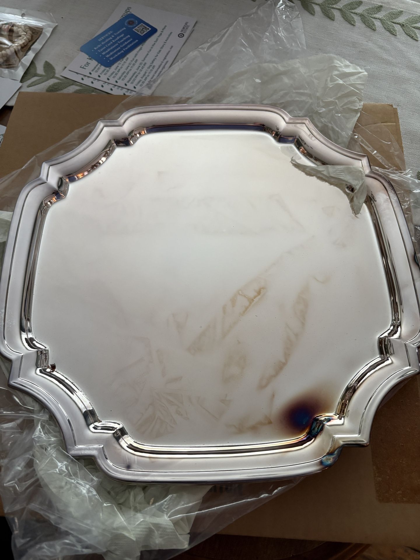 Vintage Silver Serving Platter