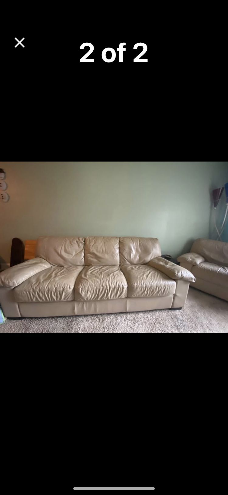 Leather Tan Couch