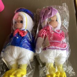 Precious moments vinyl 12” doll daisy and Donald Duck