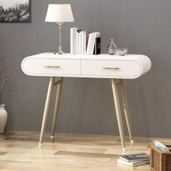 ✨ Midcentury Modern Glam Desk / Vanity / Entry Table ✨ 
