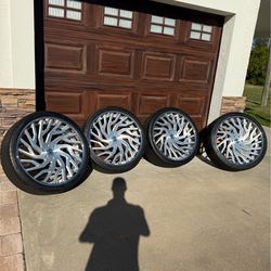 26” inch Amani forged rims and tires 6x139 / 6x5.5