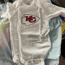 Brand New without Tags 3-6 Months Kansas City Chiefs Onesie