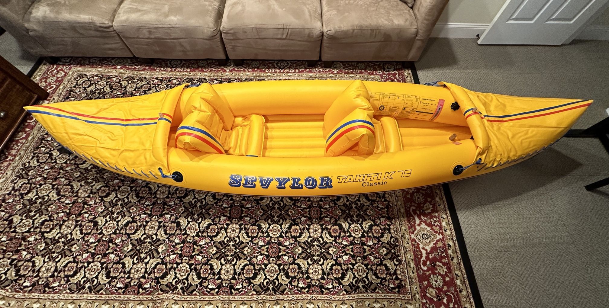 Sevylor Tahiti K79 Kayak w/ Paddle & Skeg