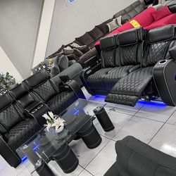 Power Recliner Sofa Set With Power Headrest 🔥🔥🔥